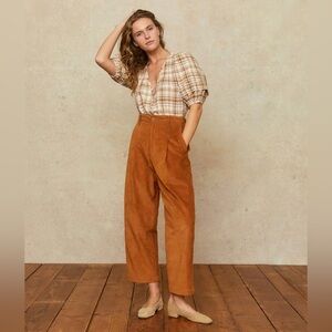 Christy Dawn Allison Pants - Cognac Corduroy